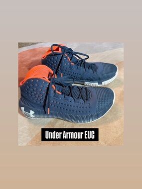 Under Armour basketball shoes.